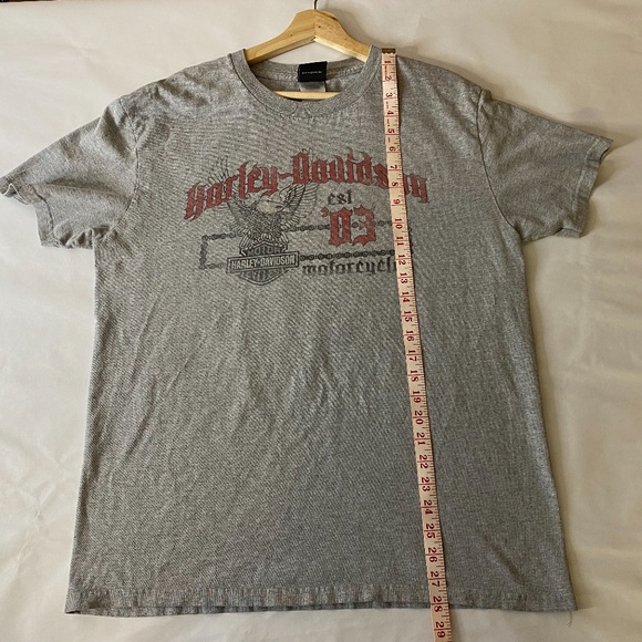 2010 Harley Davidson "Since 1903" Annecy France Dealership Tee Shirt Grey Large - Picture 10 of 10